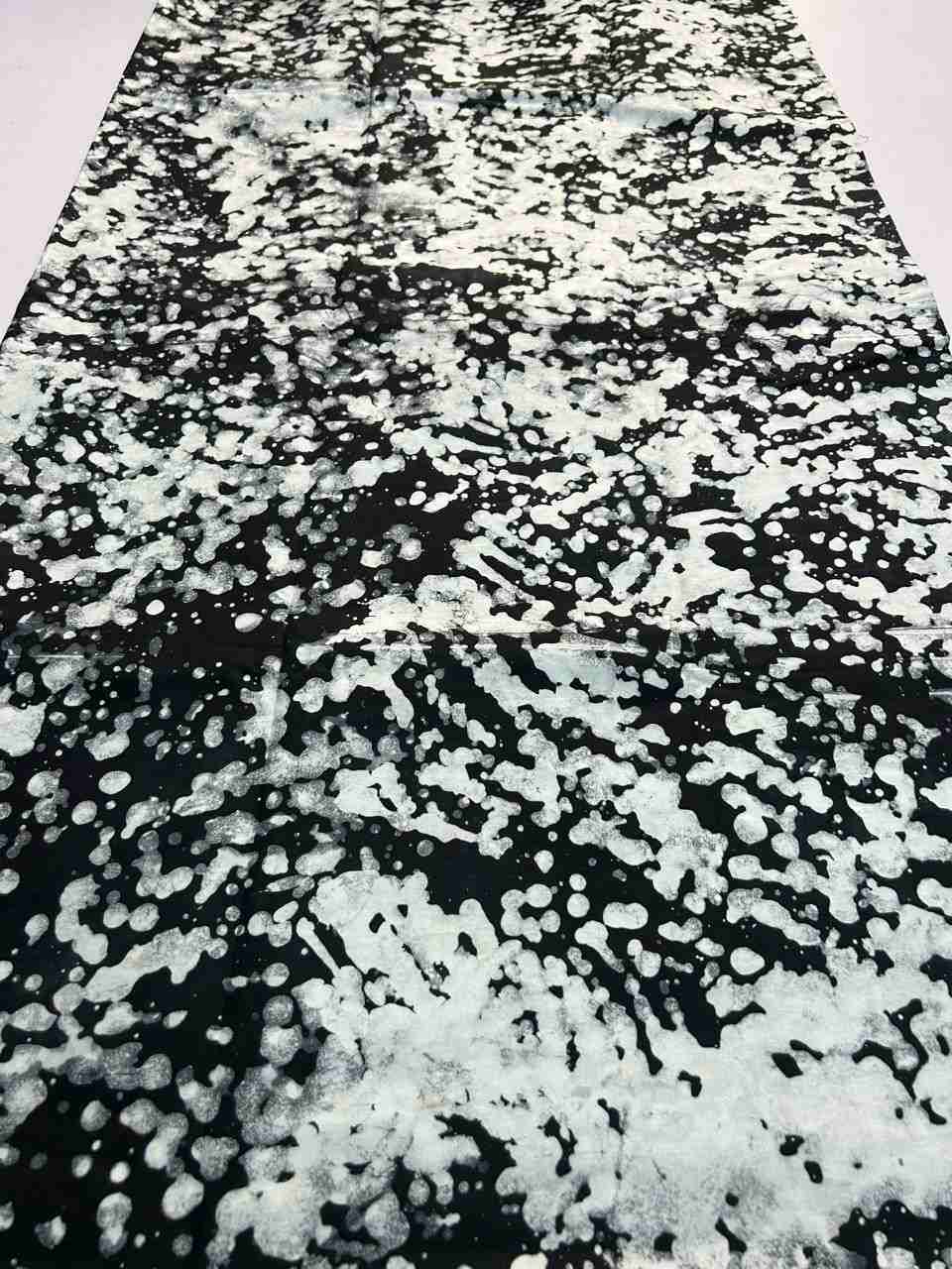 Grey Ghana Crack Batik Prints