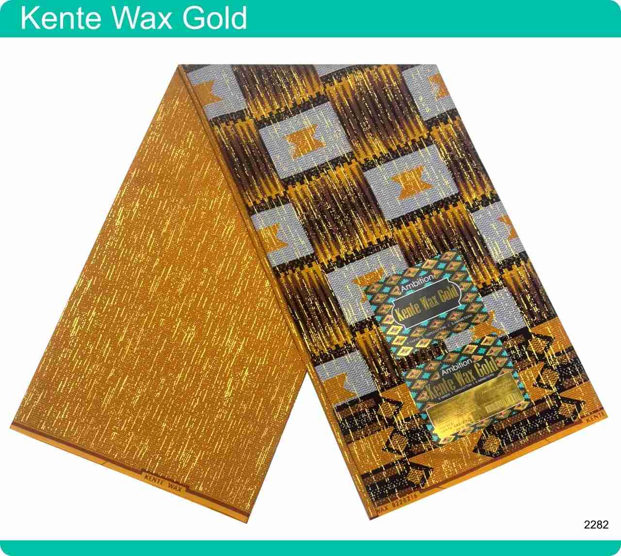 Bronze Kente Wax Gold May 24 Design