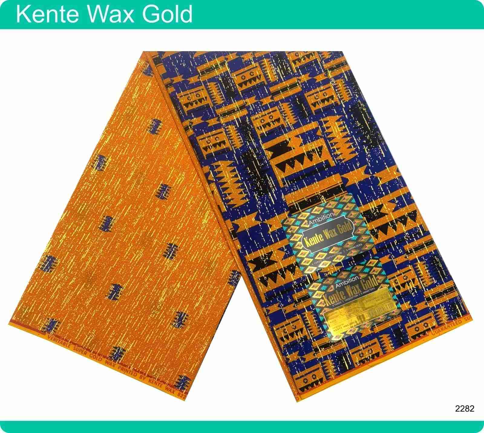 Carrot Kente Wax Gold May 24 Design