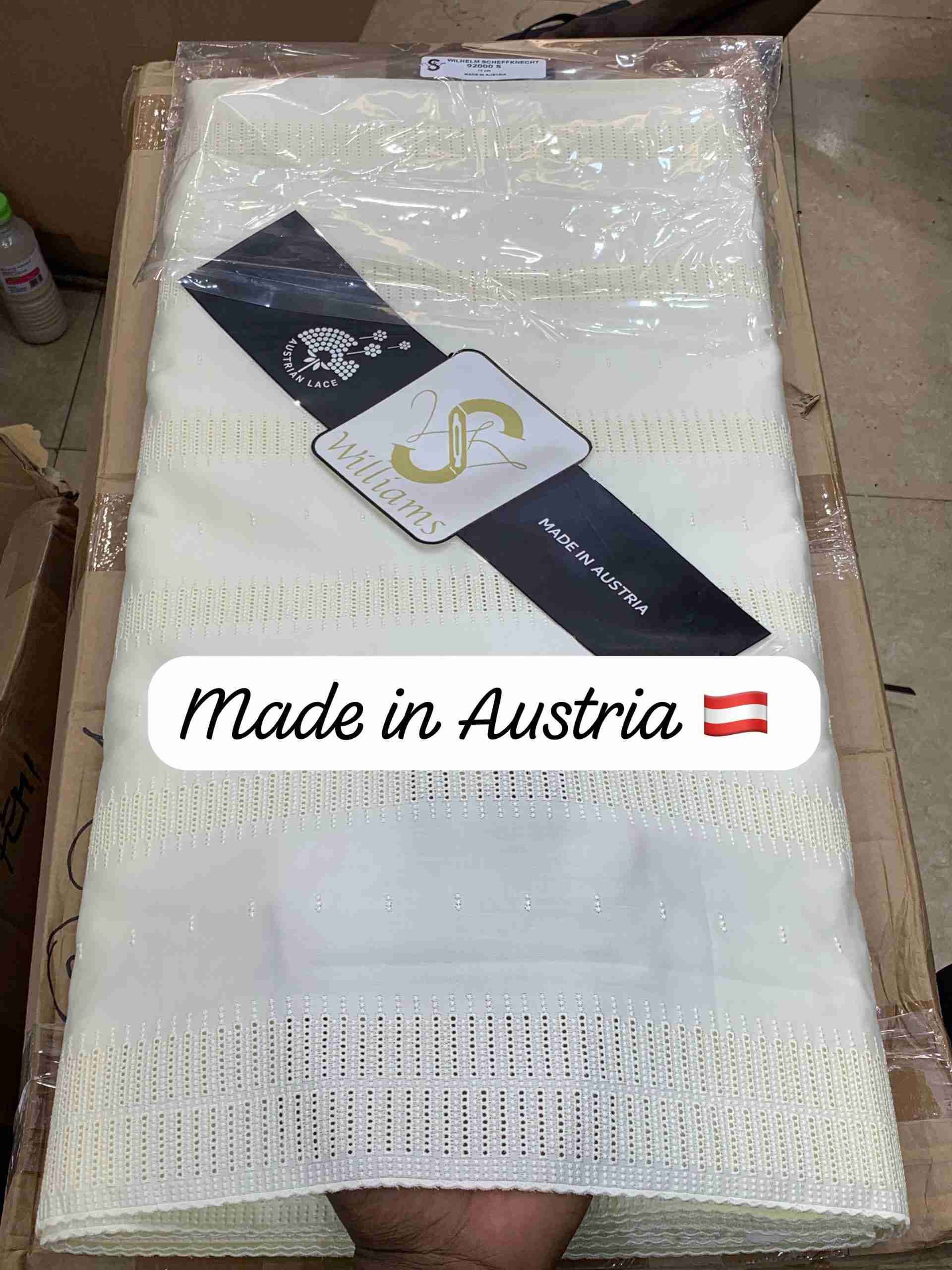 Off-white Mens Made in Austria Luxury Voile Mens Made in Austria Luxury Voile - Off-white 5 Yards - Image 1