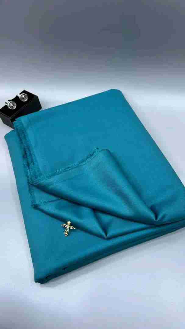 Bond Blue Exclusive Plain Cashmere Senator Fabric — Per Yard