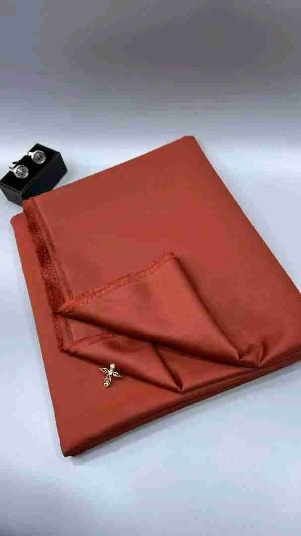 Chocolate Exclusive Plain Cashmere Senator Fabric — Per Yard