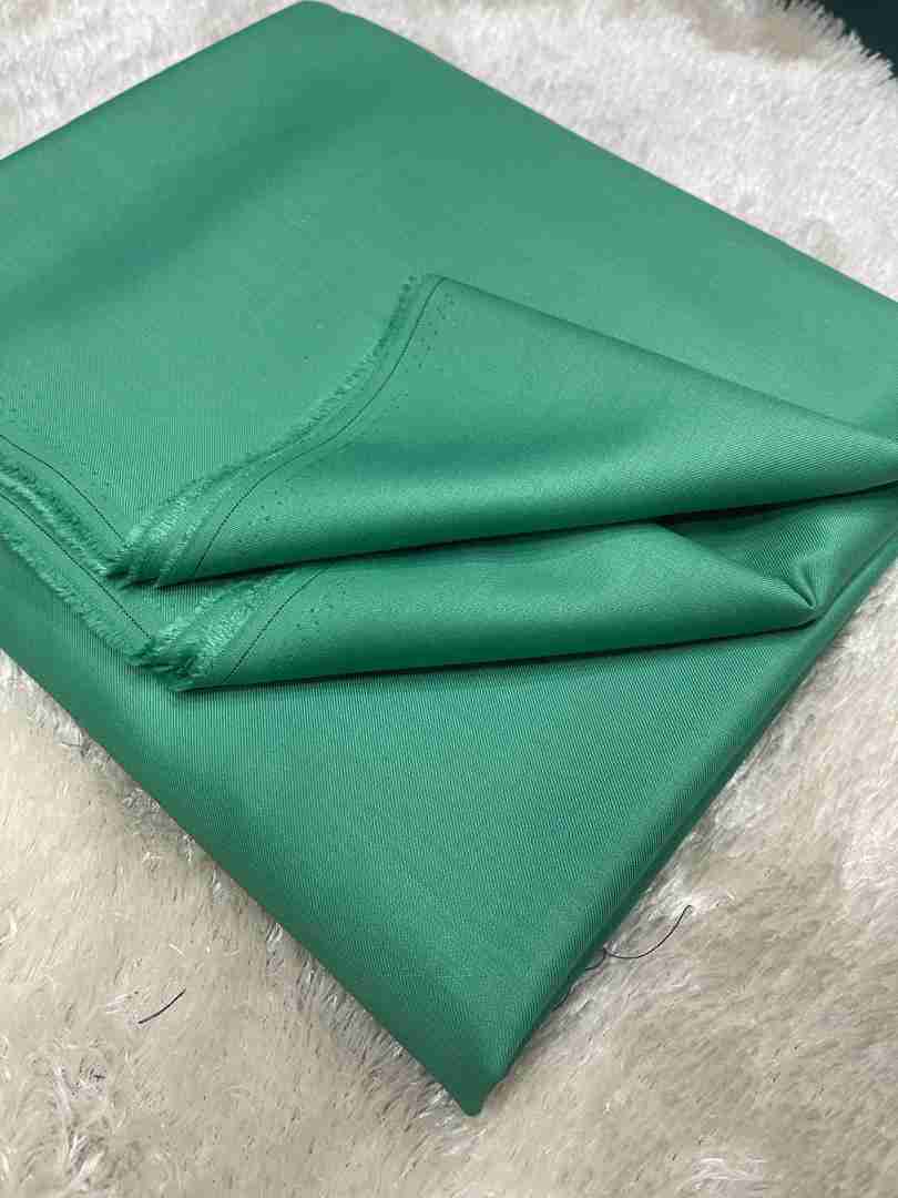 Pine Green Exclusive Plain Cashmere Senator Fabric — Per Yar