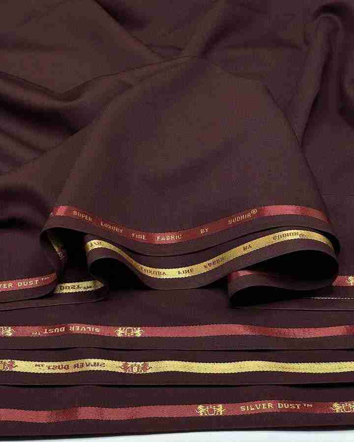 Oxblood Silver Dust Senator Cashmere Fabric Per Yard