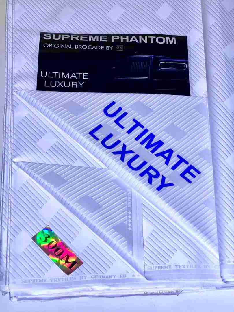 Periwinkle White Shadda Supreme Phantom Original Brocade