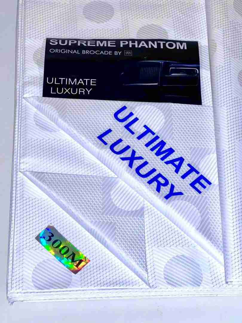 Silver White Shadda Supreme Phantom Original Brocade Silver White Shadda Supreme Phantom Original Brocade - Image 1