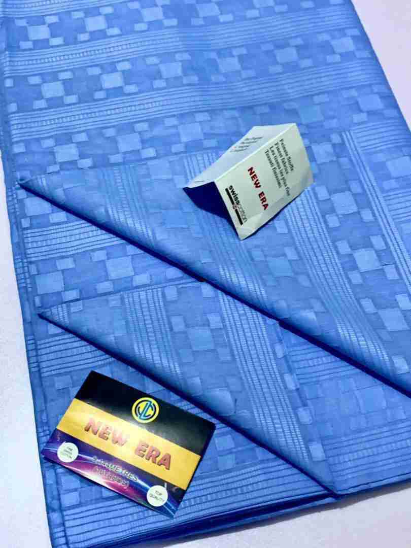 Blue New Era Swiss Cotton Voile Atiku Per Yard