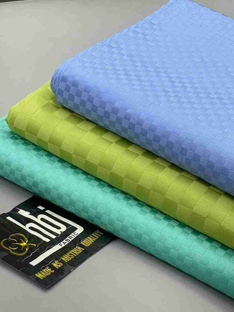 Blue and Green HBJ Austria Cotton Voile Atiku Per Yard