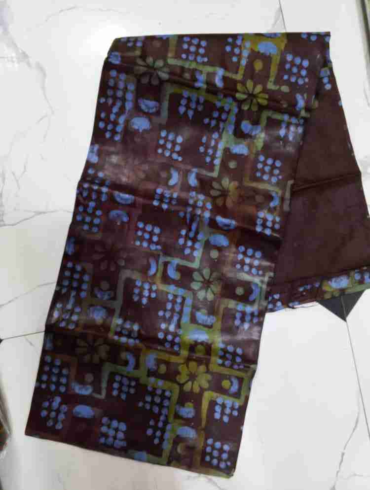 Brown Cross Mali Indigo Fabric March 25 Design Cross Brown Mali Indigo Fabric March 25 Design - Image 1