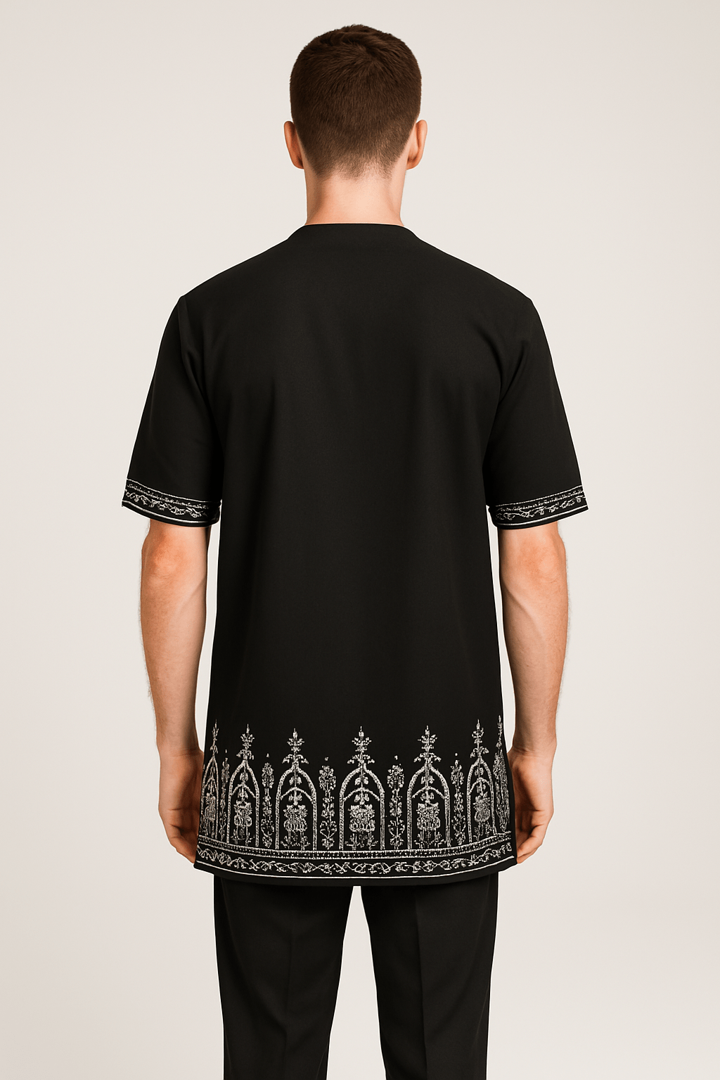 2 Piece Black Senator Set Back
