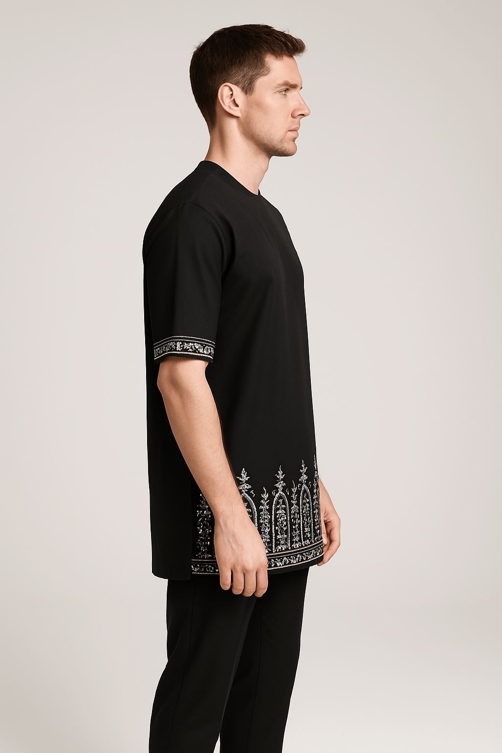 2 Piece Black Senator Set Side