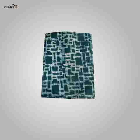Cotton Adire Fabric April 25 Design - Slate Green