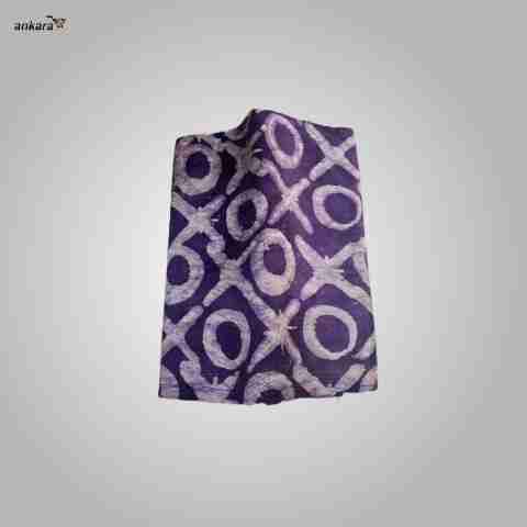 Cotton Adire Fabric April 25 Design - XOXO Pink