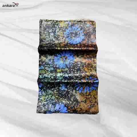 Luxury Batik Adire April 25 Design - Golden Blue