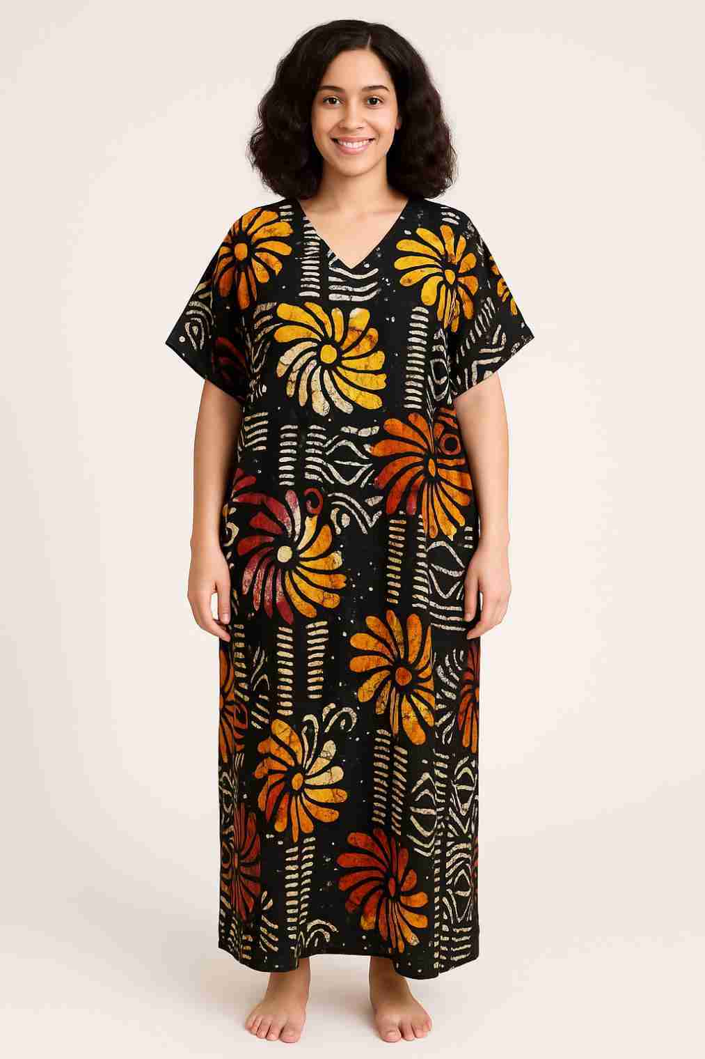 Beautiful Adire Boubou Gown Dress