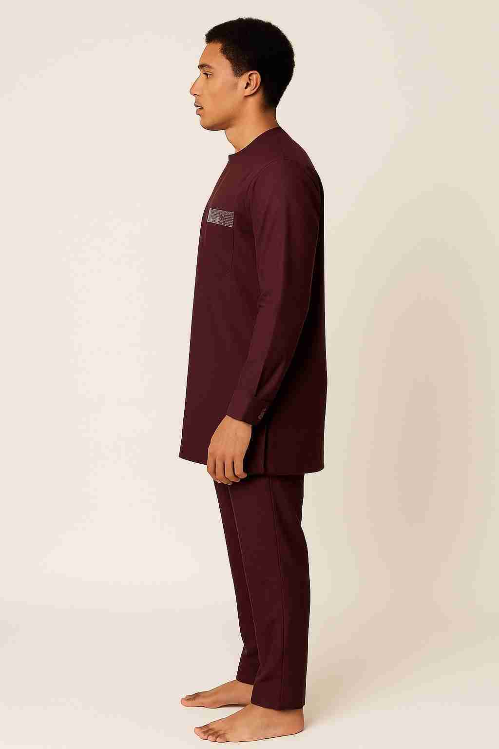 Long Sleeved Men Senator 2 Piece Set – Side