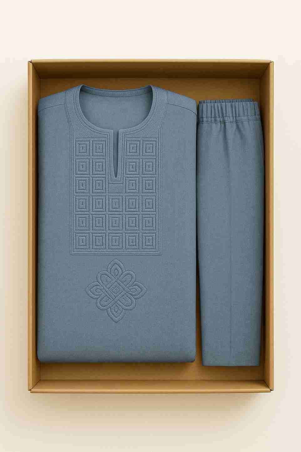 Men African Suit Ready-to-wear Agbada – Box