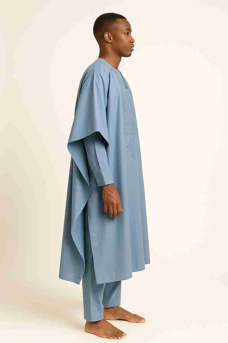 Men African Suit Ready-to-wear Agbada – Side