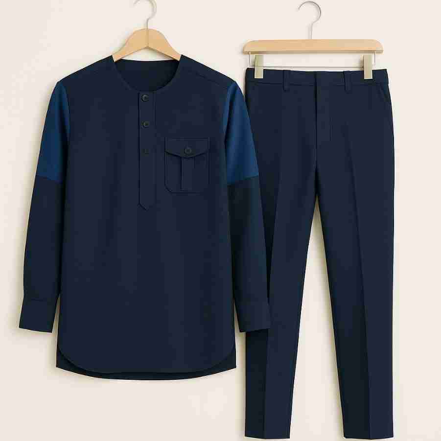 Men African Suit Readymade Senator Long Sleeve Ex