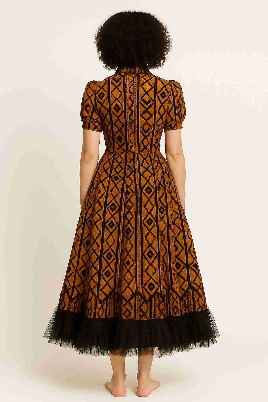 Readymade Holland Ankara Gown Back