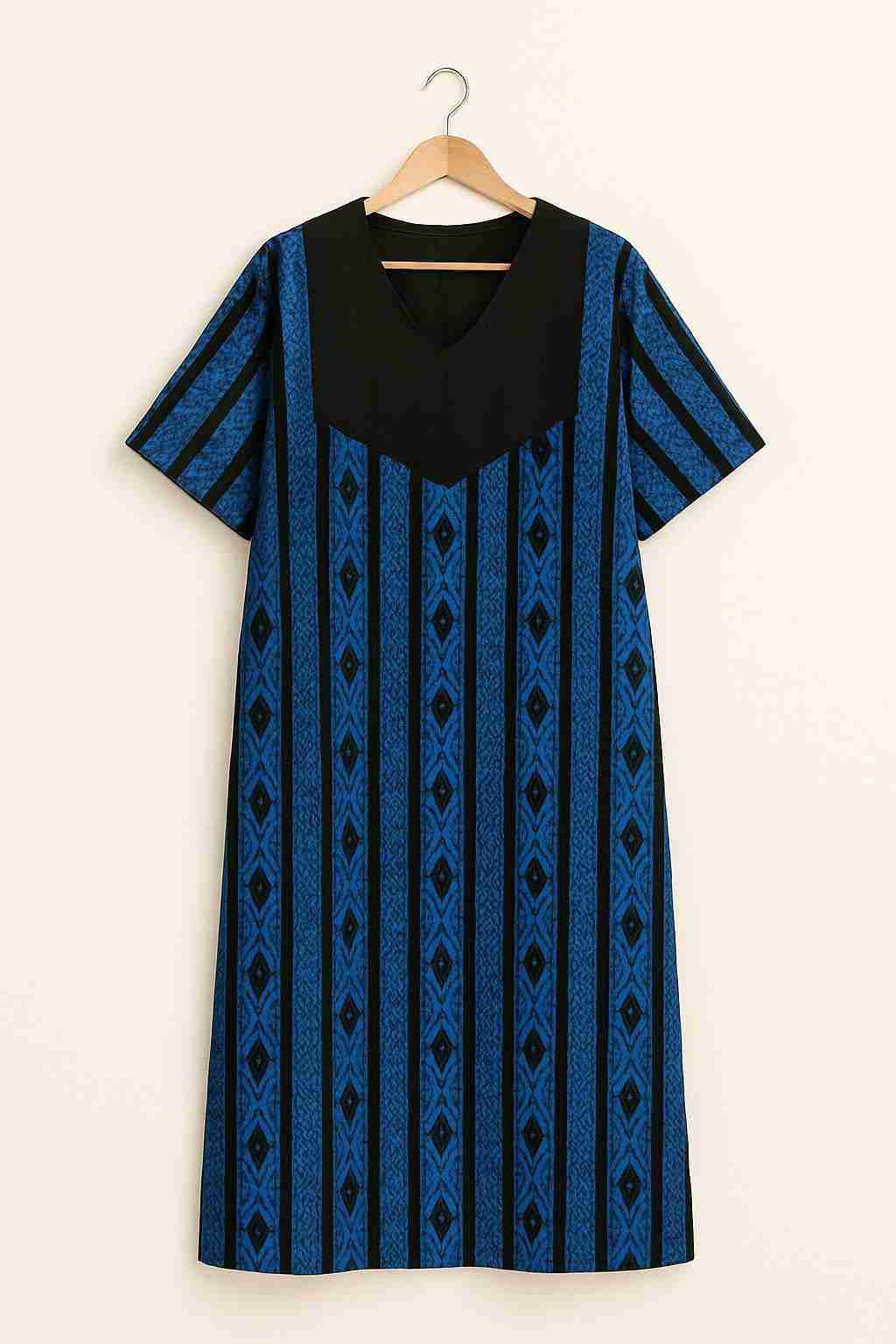Striped Ankara Maxi Gown Dress Ex