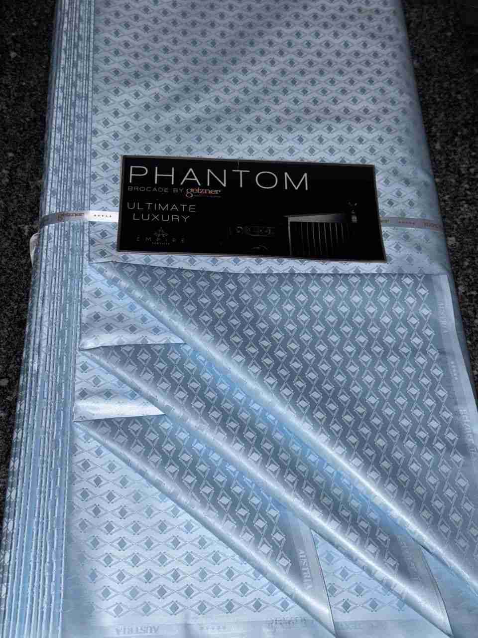 Phantom Brocade by Getzner Per Yard Sky Blue