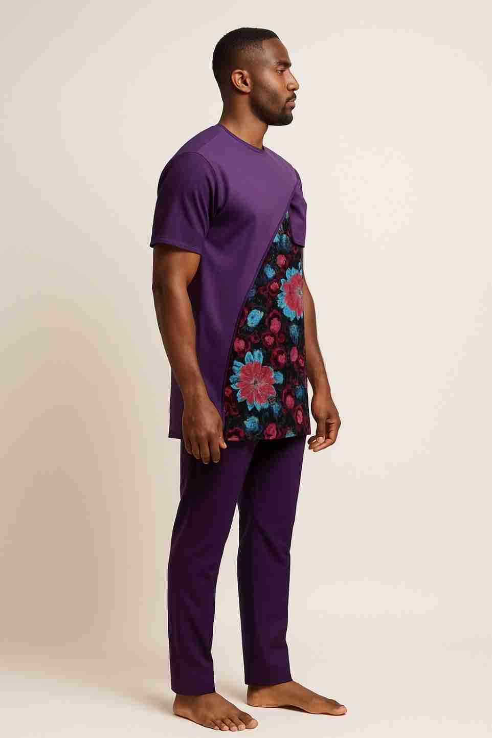 Plain and Ankara Diagonal Panel Senator Side
