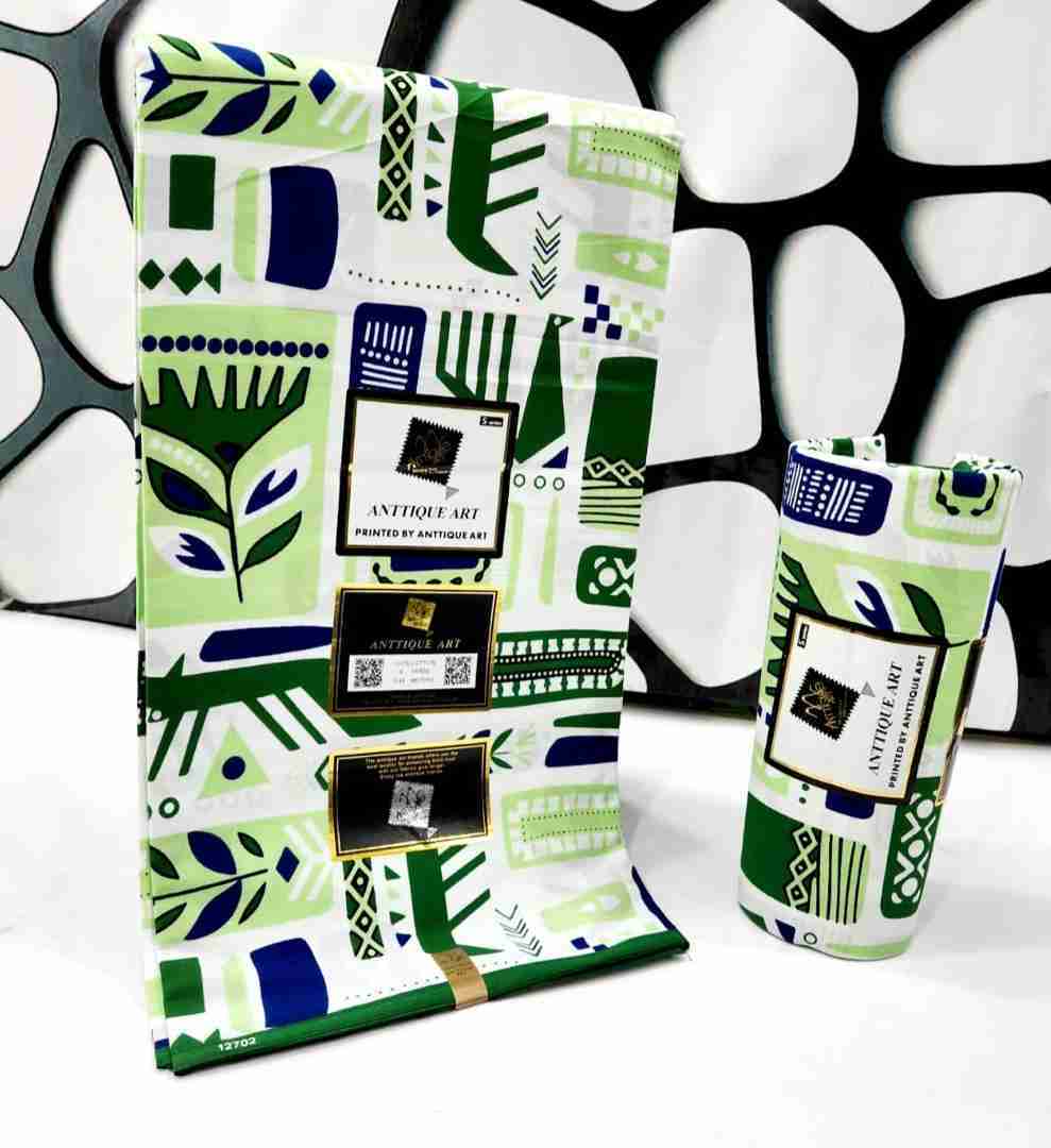 Antiquity Ankara Fabric July 25 Design – Apple Green
