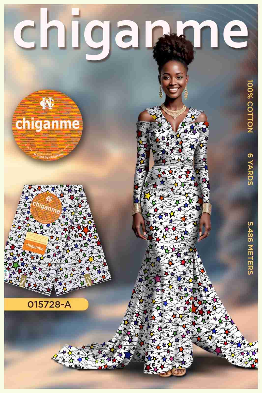 Chiganme Ankara Wax July 25 Design – Silver