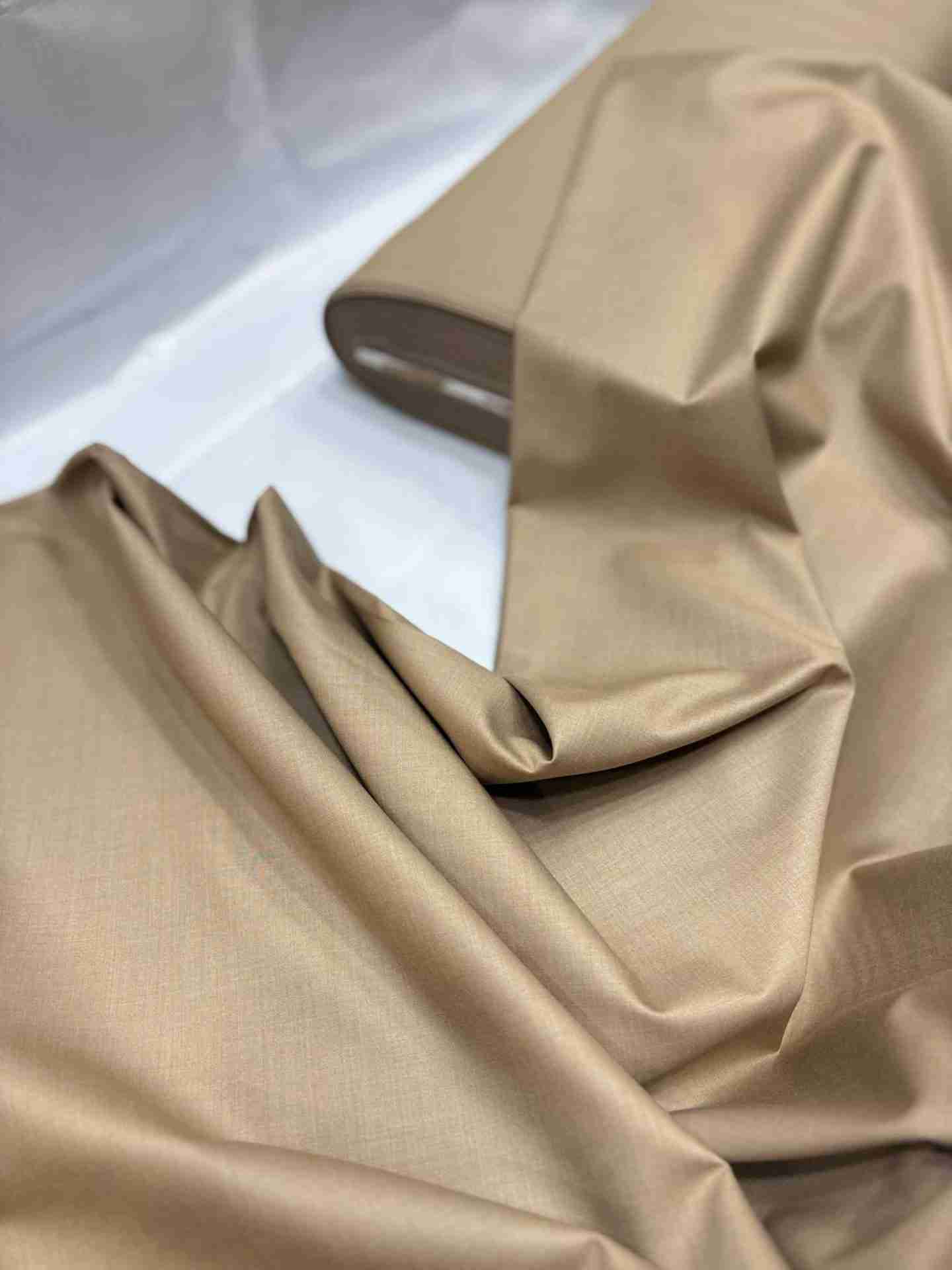 Original Lana Metallic Cashmere Fabric Per Yard – Dark Gold