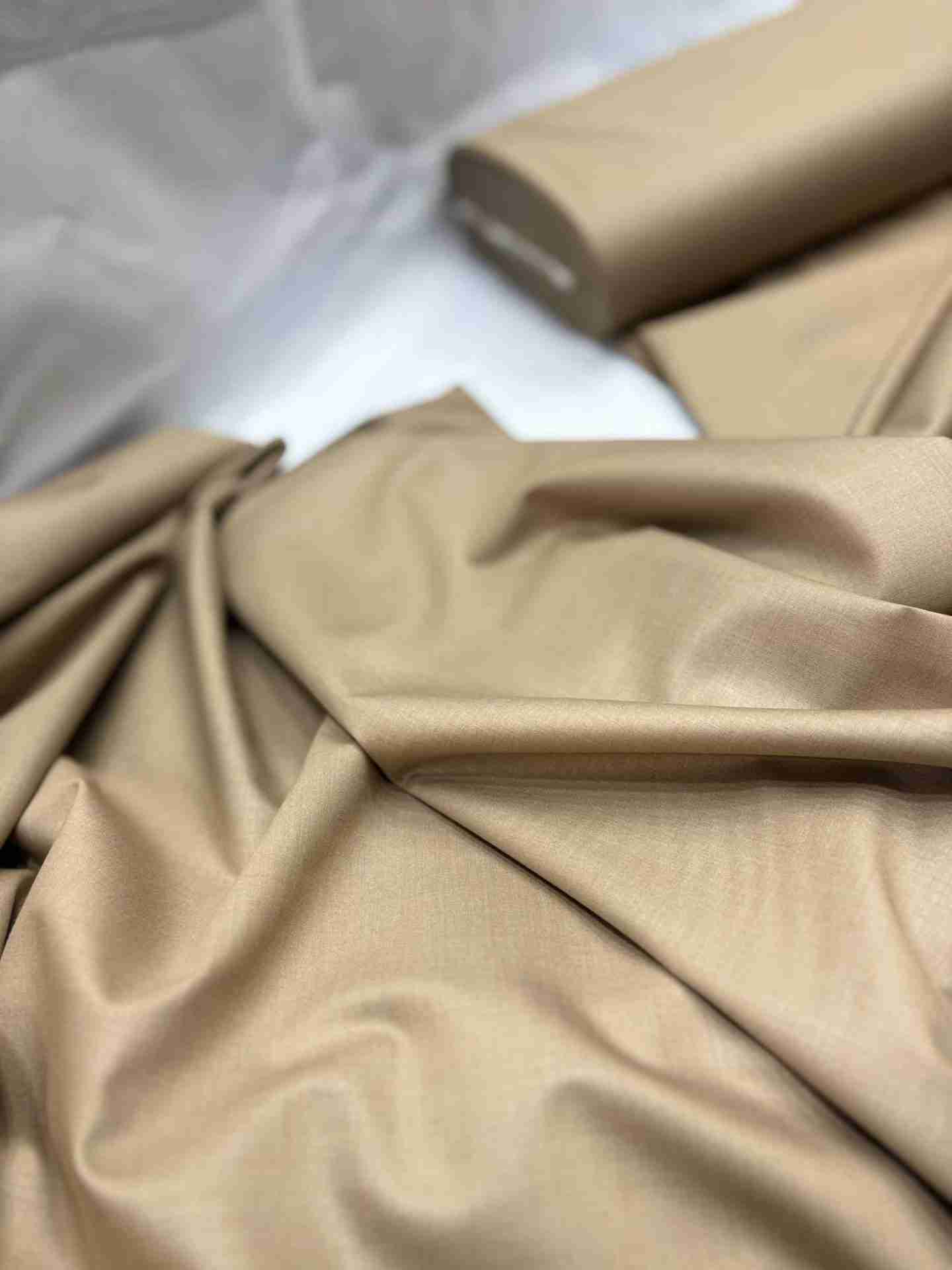 Original Lana Metallic Cashmere Fabric Per Yard – Khaki