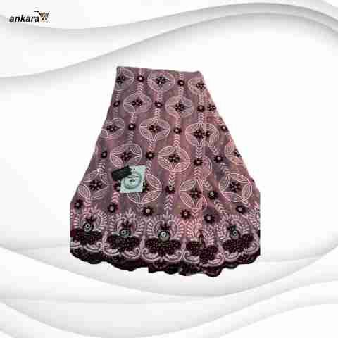 Exclusive Voile Lace Fabric 5 Yards – Rosy Brown