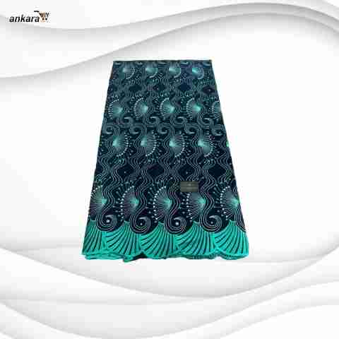 Exclusive Voile Lace Fabric 5 Yards – Teal