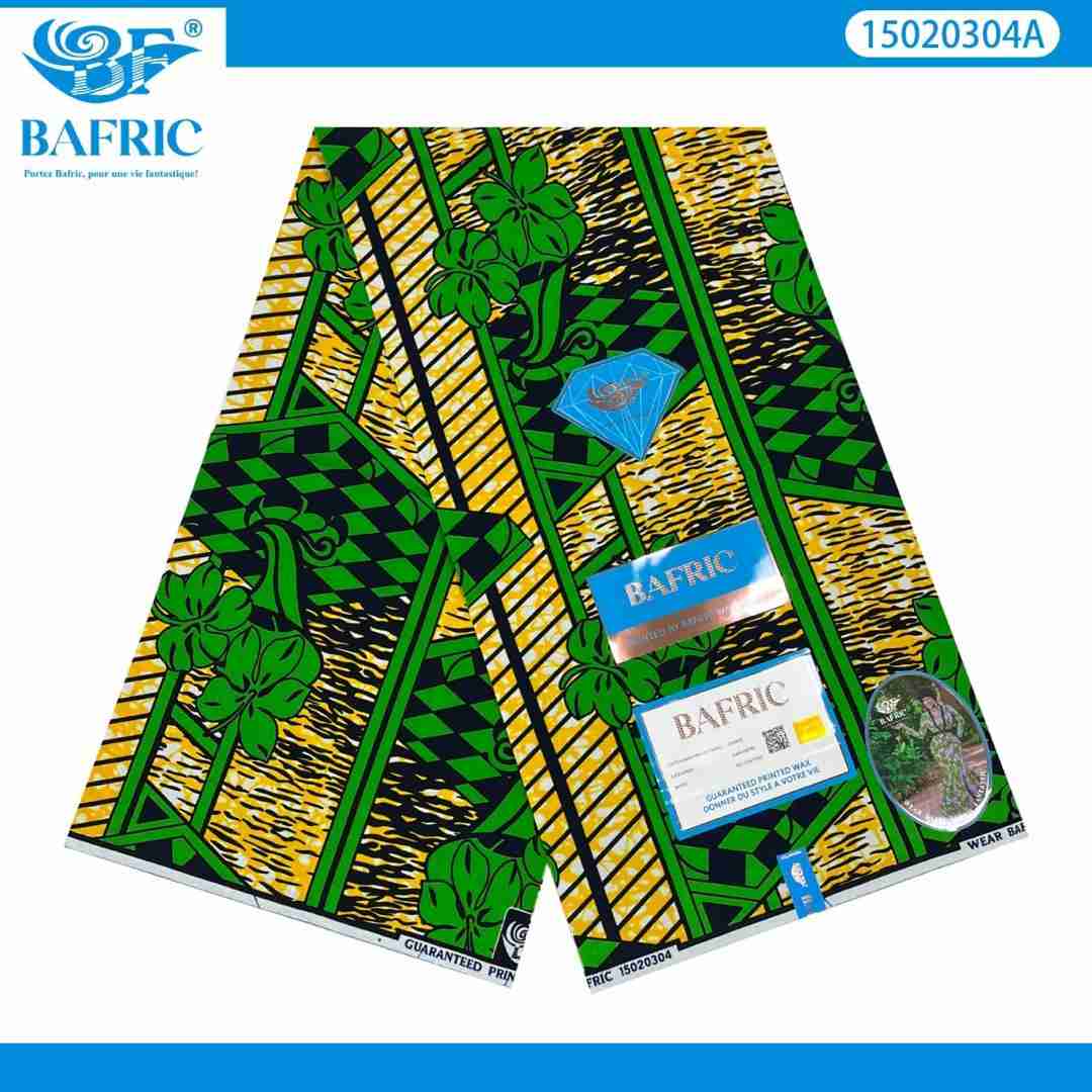 BAFRIC Ankara Jan 26 Design_005 BAFRIC Ankara Fabric Jan 26 Design – Golden Green - Image 1