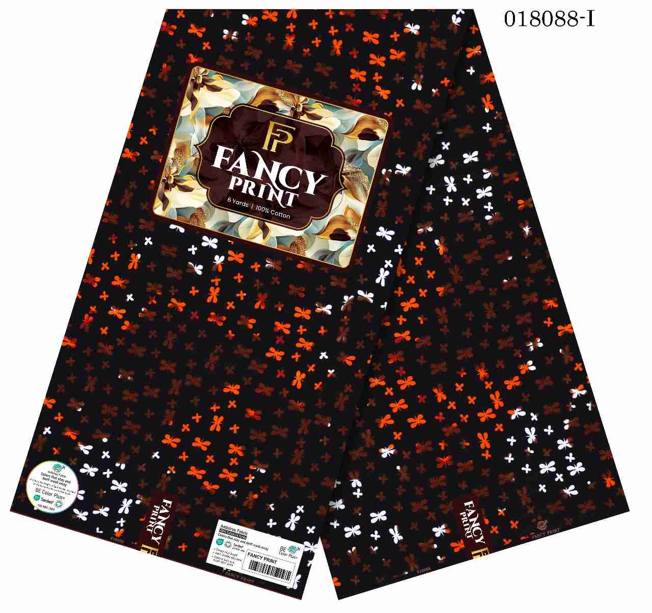 Fancy Print Ankara Jan 26 Design – Chocolate