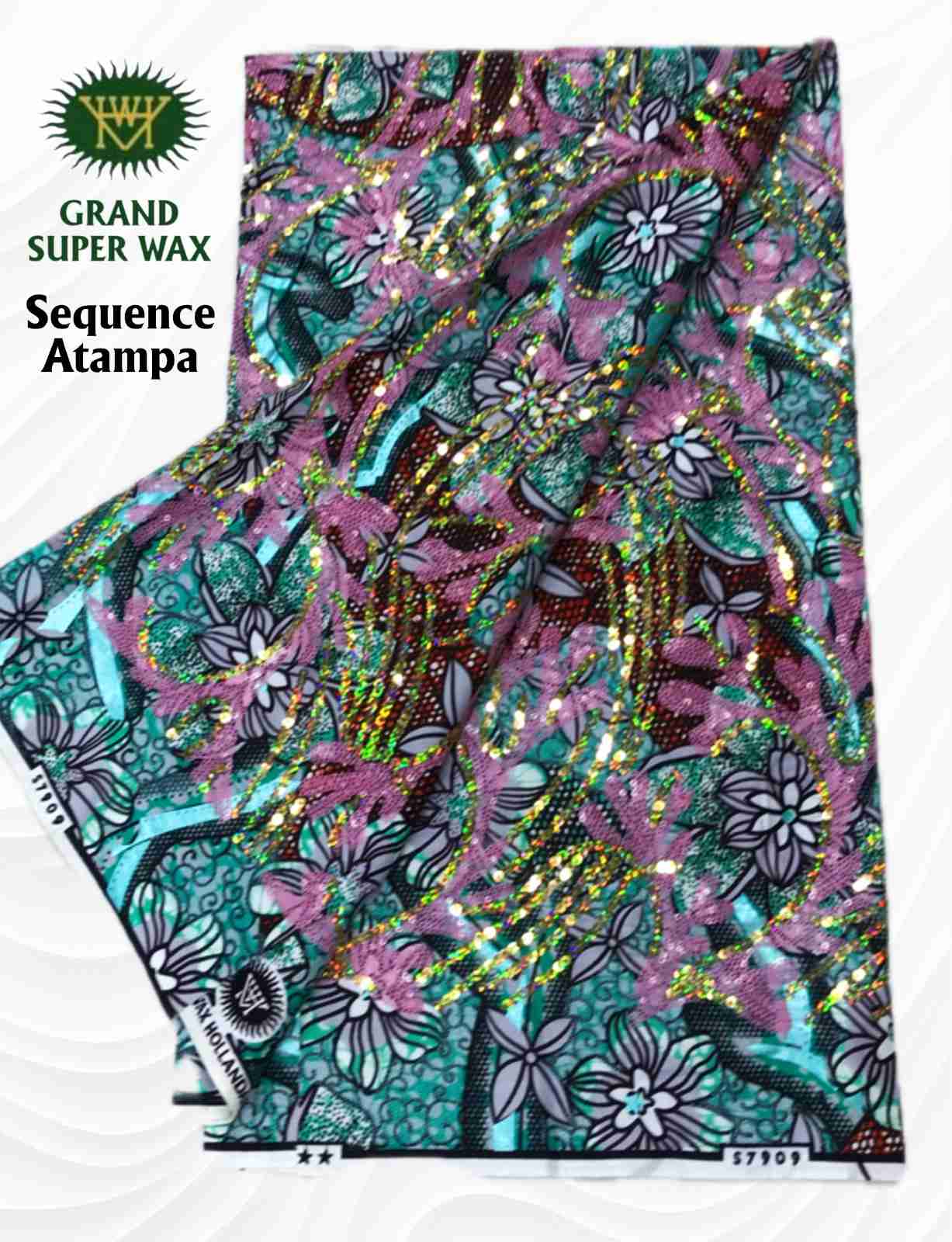 Sequence Atampa Ankara Jan 26 Design – Pink + Teal