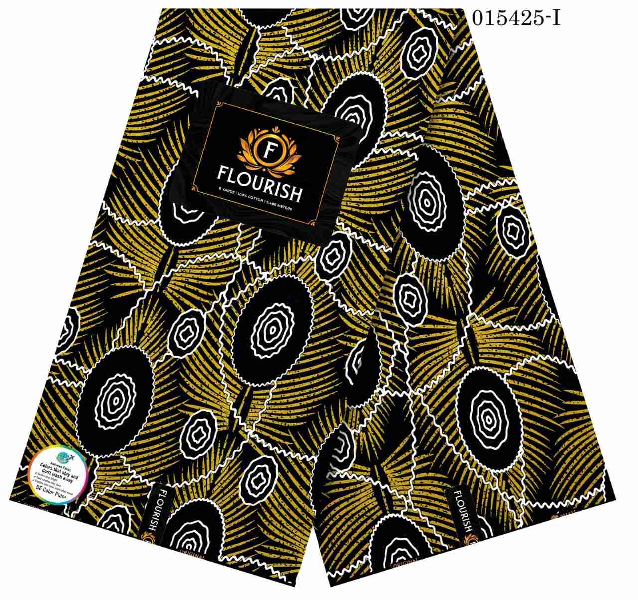 Flourish black gold spiral ankara fabric Flourish-black-gold-spiral-ankara-fabric