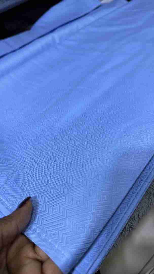 Sky Blue Atiku Fabric – Premium Men’s Senator & Kaftan Material sky-blue-atiku-fabric