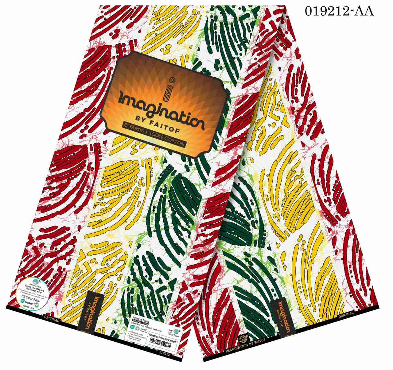 Imagination ankara Red Green Yellow leaf