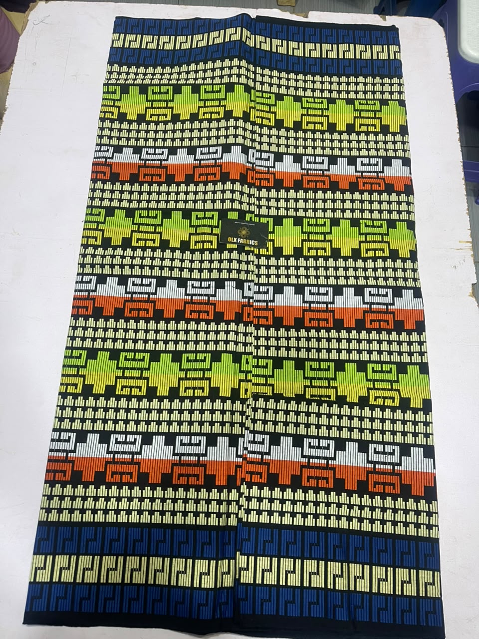 OLX Fabrics Neon Mosaic