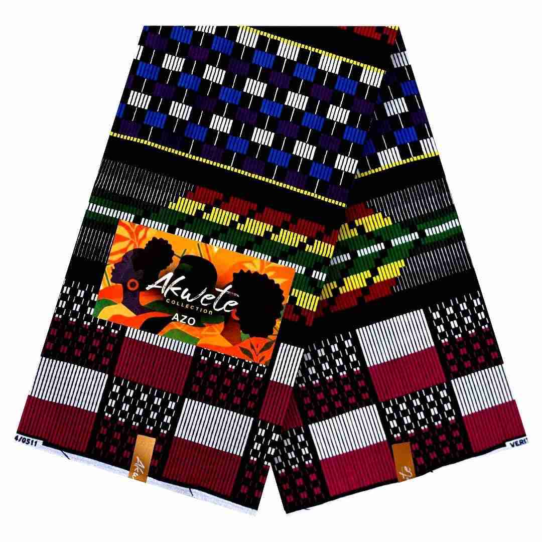 akwete-collection-azo-red-black-kente-ankara-nigeria Akwete Collection Azo Red-Black Kente Ankara Nigeria - Image 1