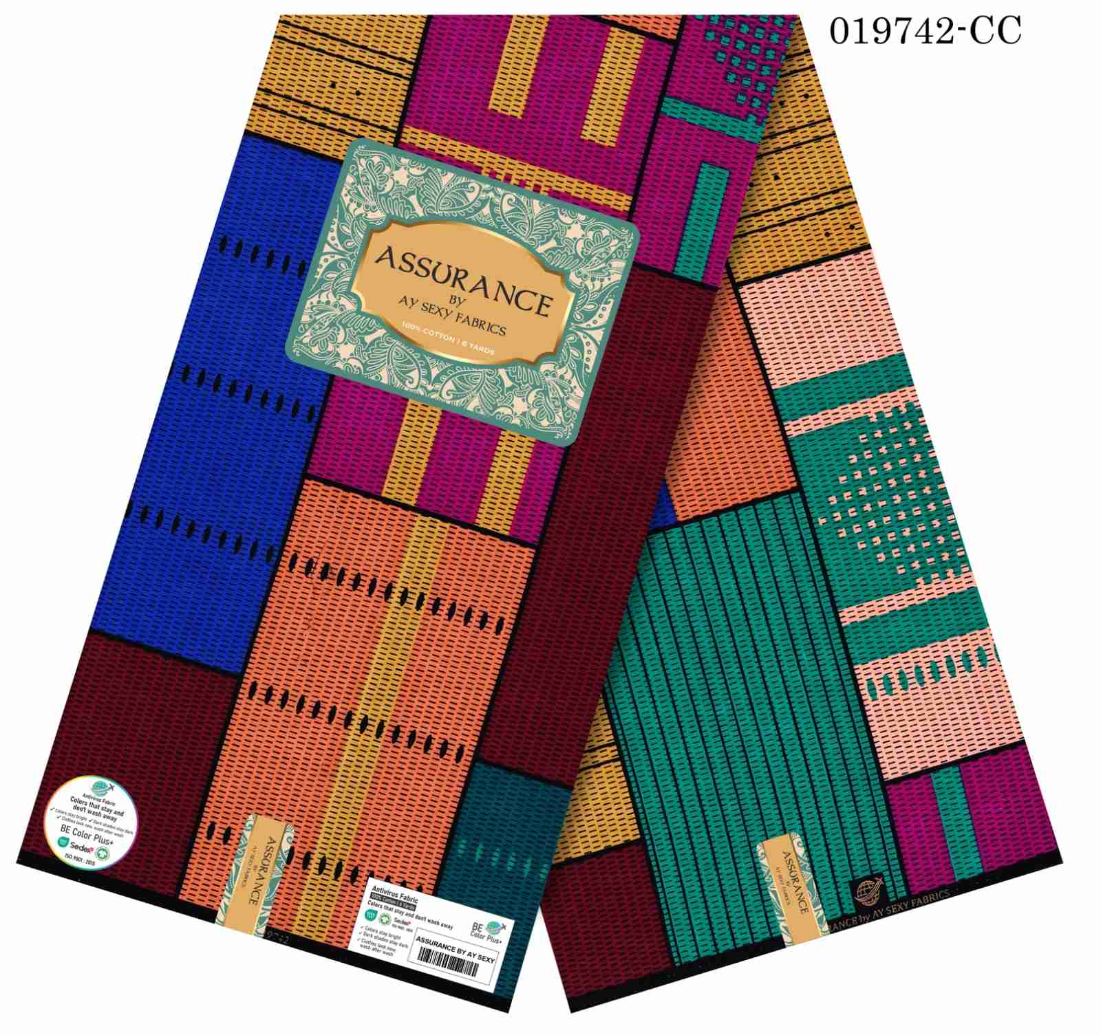 assurance-019742-cc-coral-blue-patchwork-nigeria Assurance 019742-CC Coral-Blue Patchwork Nigeria - Image 1