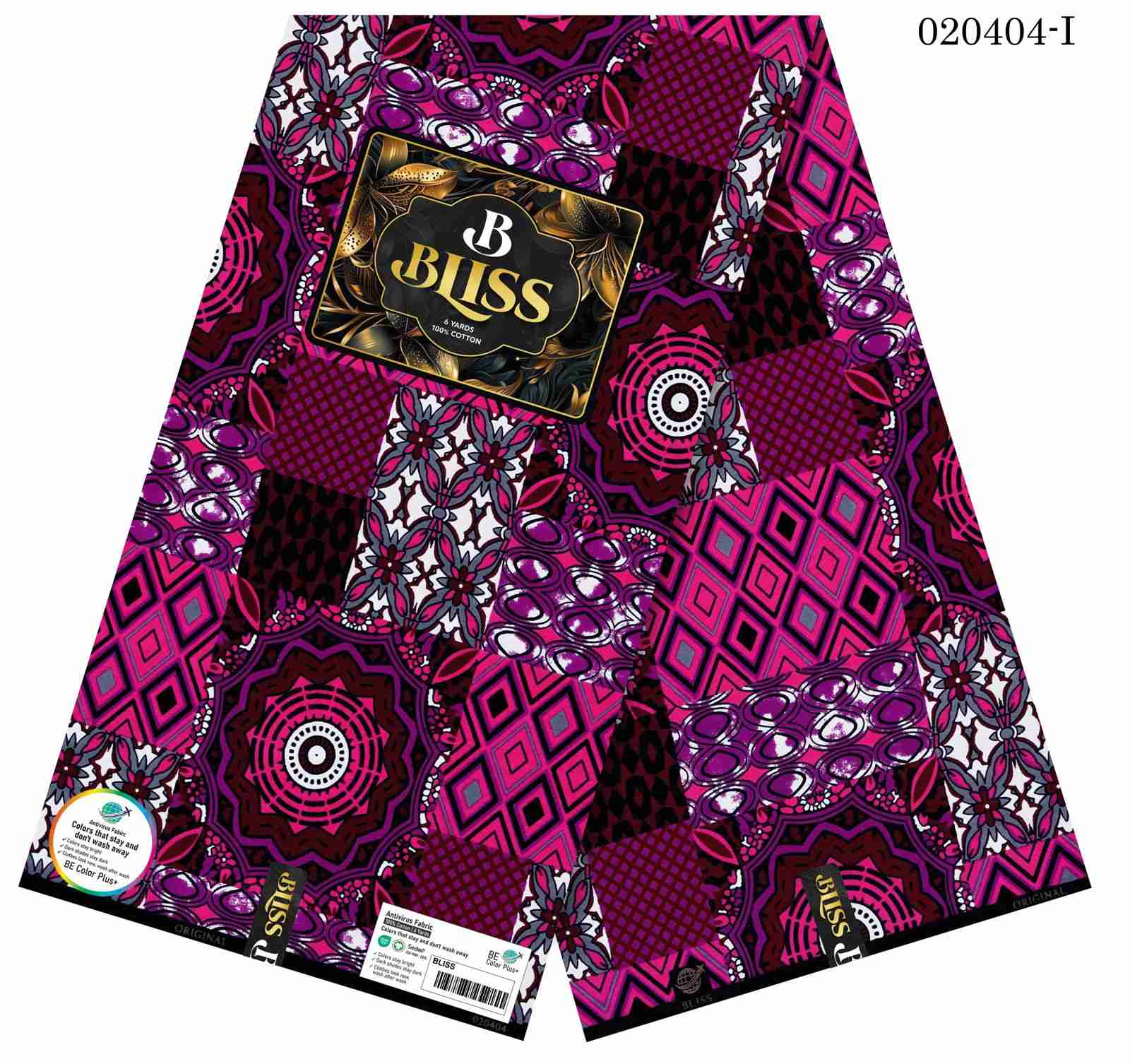 b-bliss-magenta-plum-patchwork-ankara-nigeria B Bliss Magenta-Plum Patchwork Ankara Nigeria - Image 1