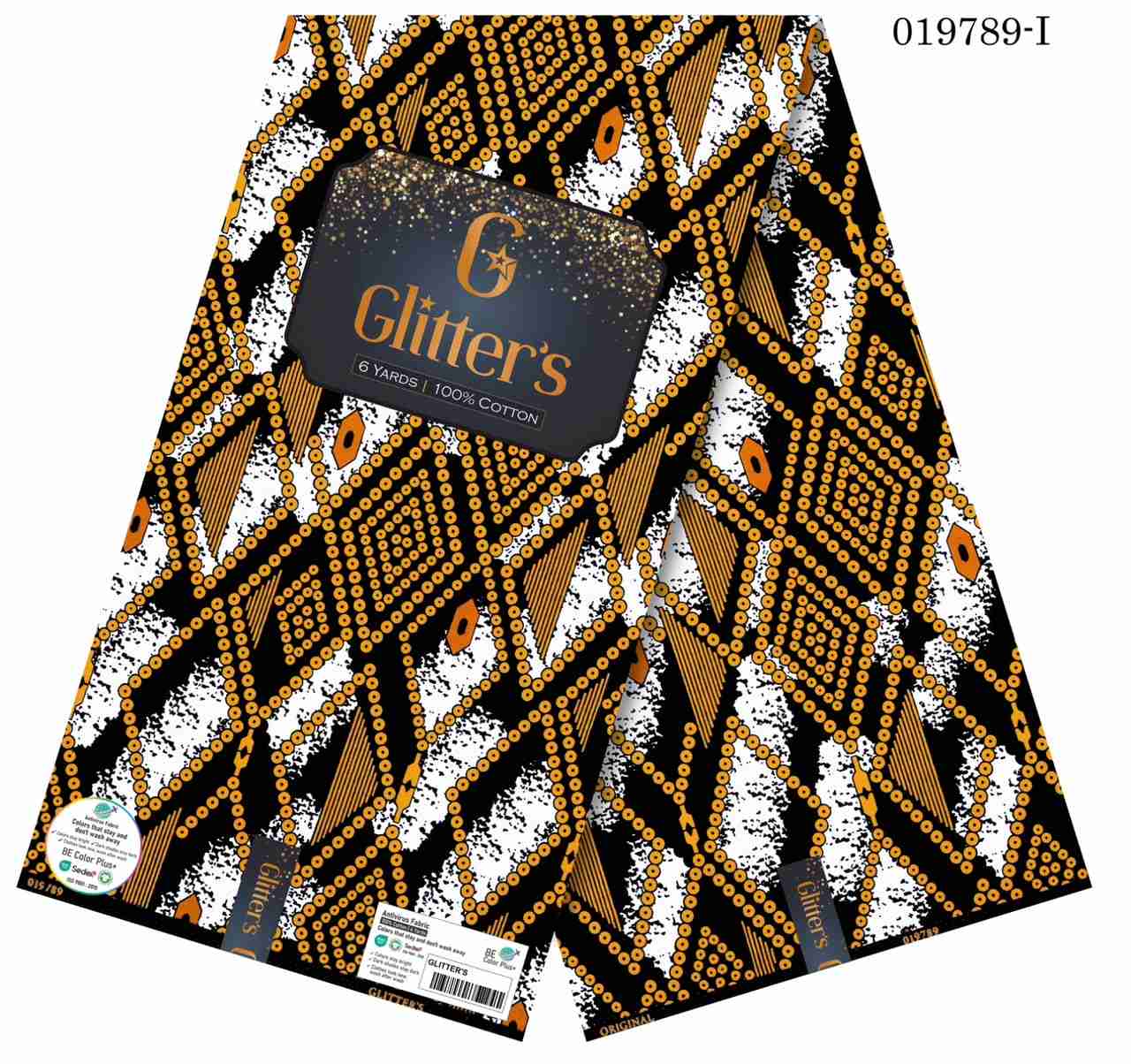 glitters-ankara-gold-white-diamond-fabric-nigeria Glitters Ankara Gold-White Diamond Fabric Nigeria - Image 1