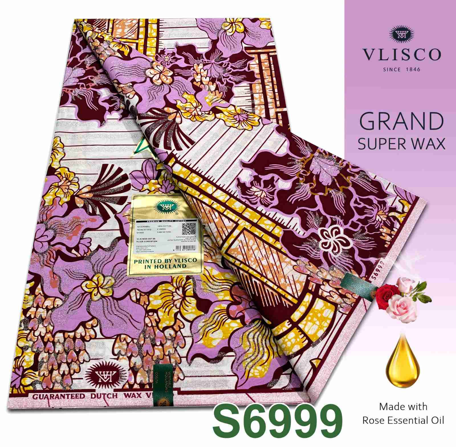 vlisco-grand-superwax-s6999-lilac-wine-floral-nigeria Vlisco Grand Superwax S6999 Lilac-Wine Floral Nigeria - Image 1